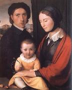 Friedrich overbeck The Artist with his Family France oil painting artist